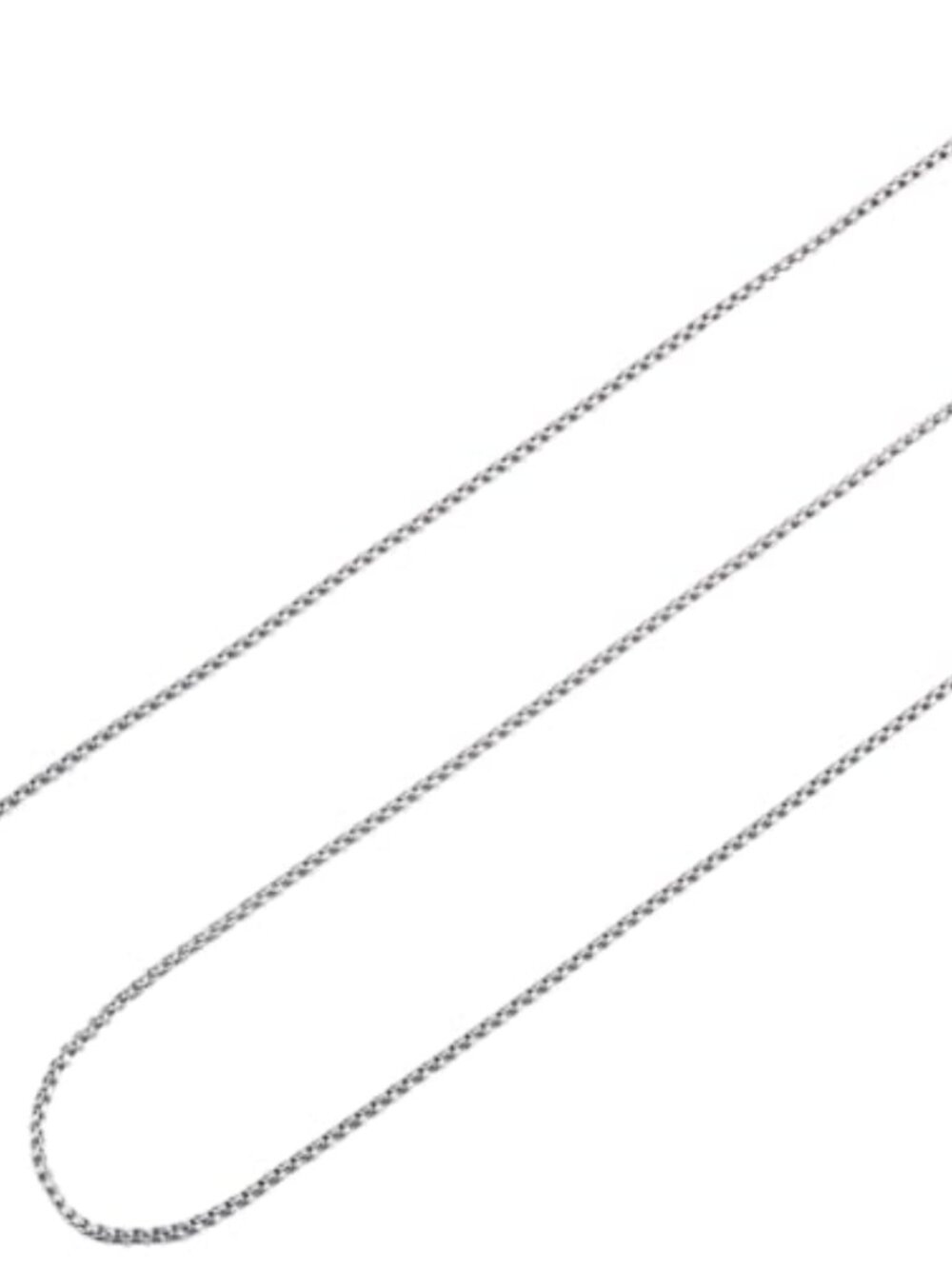 2 Pack Stainless Steel Box Chain Necklace 30" Long Lobster Clasp Jewelry Making